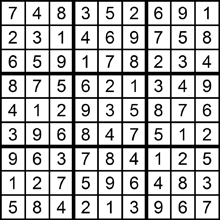 sudoku solution